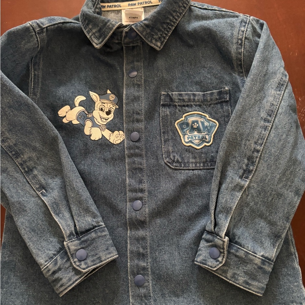 Paw Patrol Kids Denim Jacket - Blue 4T